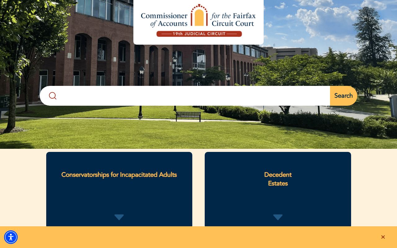 Fairfax County Commissioner of Accounts probate court records oversight