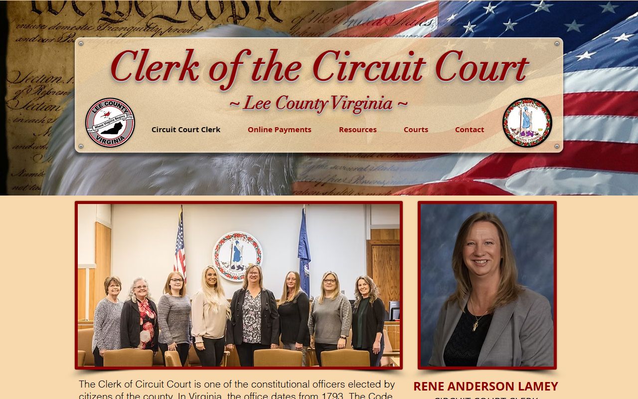 Lee County Circuit Court Clerk main site probate court records